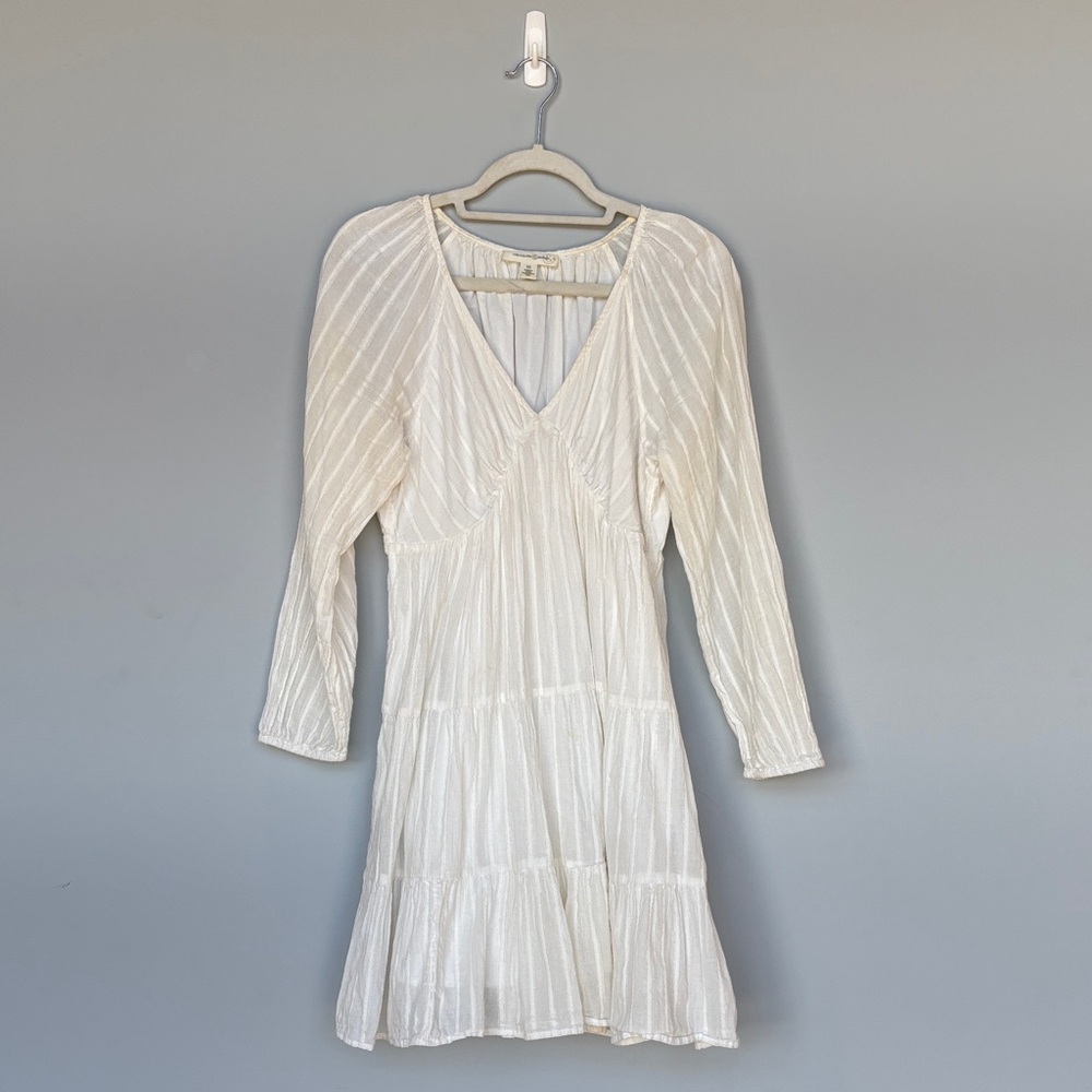 Treasure & Bond Cream Long Sleeve Dress